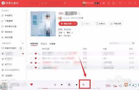 网易云音乐平台上查看正在播放歌曲歌词的方法